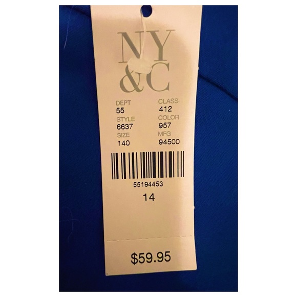 NWT New York & Company Dress pants- Cobalt Blue- Size 14 - Picture 2 of 9